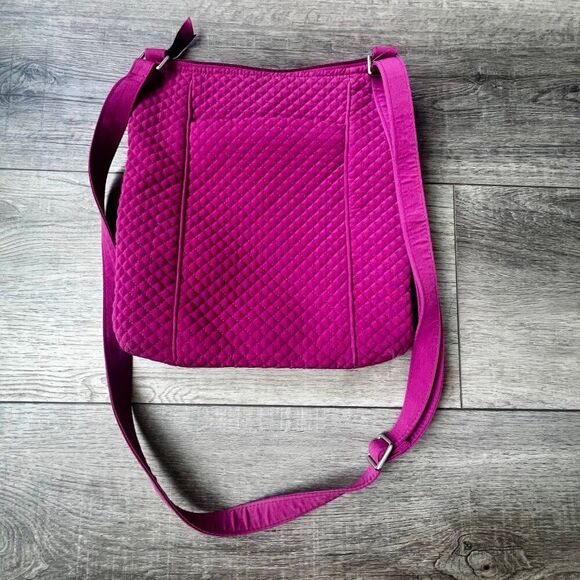 Vera Bradley Raspberry Radiance Hipster Crossbody Tote Bag Travel Washable - Picture 2 of 7